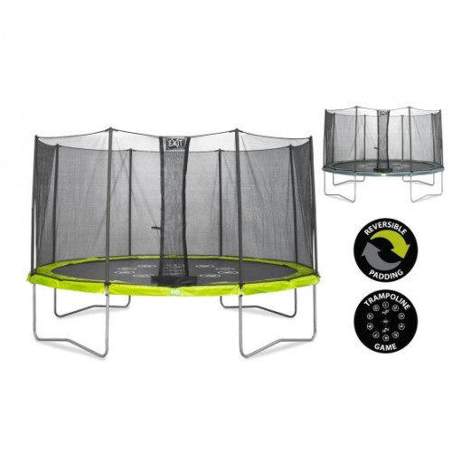 Батут  EXIT Twist 427 см green/gray - фото №2
